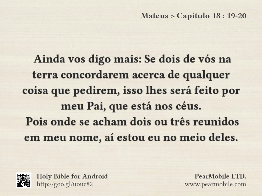 Mateus, Capítulo 18:19-20